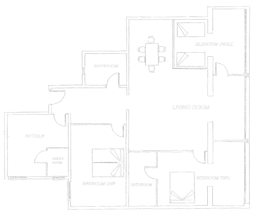Barcelona Luxury Rentals - Sant Pere Apartment Floor Plan